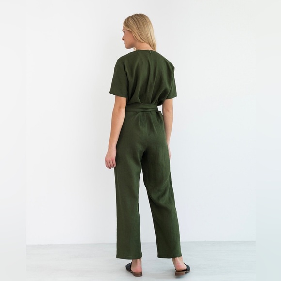 LoveAndConfuse 100% Linen AURORA Jumpsuit *Etsy Star Seller* - Picture 3 of 8
